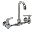 Eagle Group 313075-X Standard Splash-Mounted Gooseneck Faucet, 8-Inch Centers