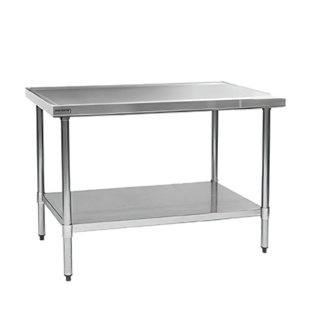 Eagle Group Spec-Master T3084EM 84-Inch x 30-Inch Stainless Steel Work Table, 14-Gauge 300 Series Top, Marine Edge, Adjustable Galvanized Undershelf