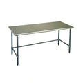 Eagle Group BlendPort® BPT-2496GTB 96 x 24-Inch 430 Stainless Steel Work Table with Galvanized Open Base and Flat Top