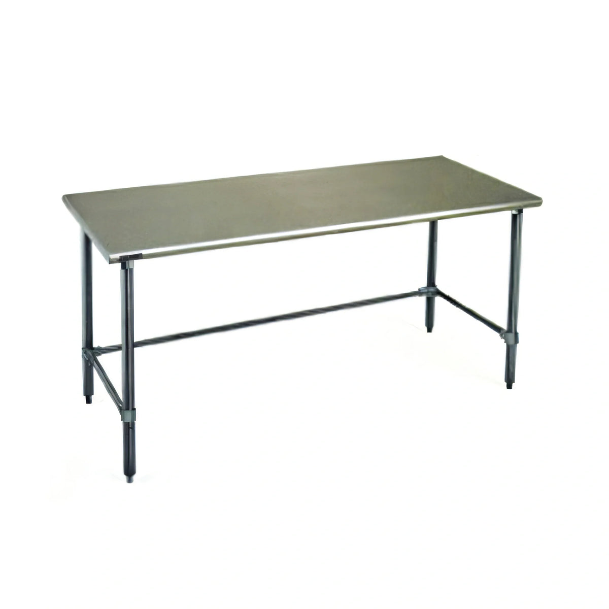 Eagle Group BlendPort® BPT-2496GTB 96 x 24-Inch 430 Stainless Steel Work Table with Galvanized Open Base and Flat Top