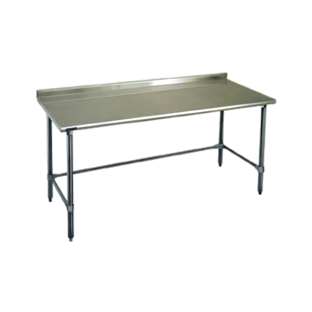 Eagle Group Spec-Master UT3036GTE 36 x 30 Inch Stainless Steel Work Table, 14 Gauge 300 Series Top, Rear Upturn, Galvanized Open Base