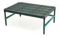 Eagle Group QuadPlus QP-MDR2430VG-GL Mobile Dunnage Rack, 30 x 24 x 14 in., 800 lb Capacity, Green Epoxy Posts, Louvered Polypropylene Mat