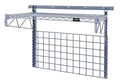 Quantum SGK-401836-1GY Wall-Mounted Medium-Duty Starter Shelving Kit with Grid Panel, Gray Epoxy Antimicrobial Finish