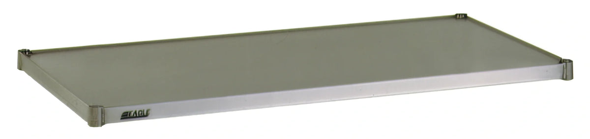Eagle Group Valu-Master SS2148V 48 x 21 Inch Solid Galvanized Steel Shelf with Marine Edge, Gray Epoxy Finish Case of 4