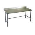Eagle Group Spec-Master T24144STEM-BS 144-Inch x 24-Inch 14-Gauge Stainless Steel Work Table with 4-1/2-Inch Backsplash