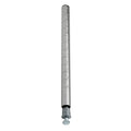 Quantum P6S Wire Shelving Post, 6"H, 304 Stainless Steel, with Leveling Legs