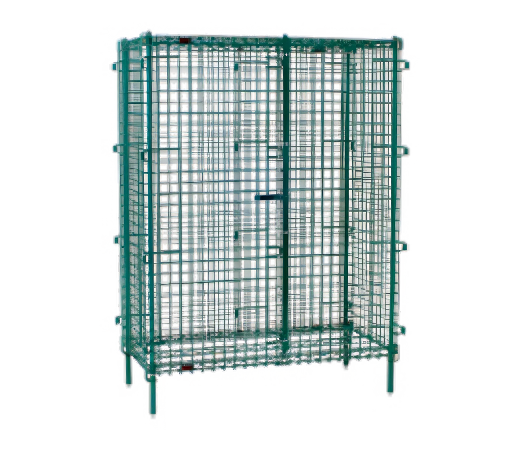 Eagle Group EagleGard SC1460E Stationary Wire Security Cage with Dual Padlockable Doors, 63-1/4 x 17-1/4 x 67 Inches