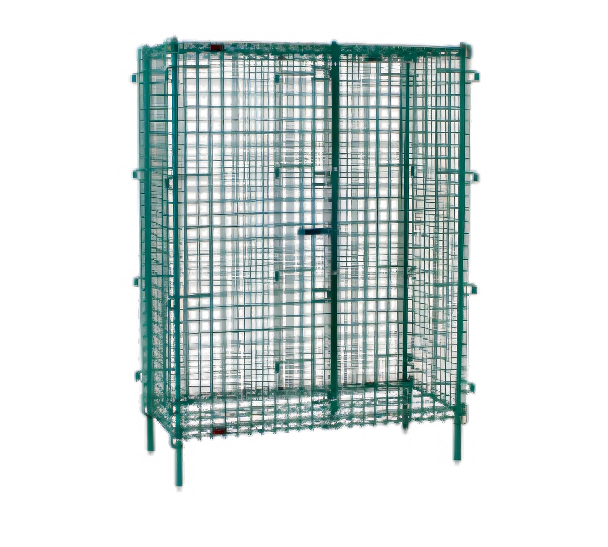 Eagle Group EagleGard SC1460E Stationary Wire Security Cage with Dual Padlockable Doors, 63-1/4 x 17-1/4 x 67 Inches