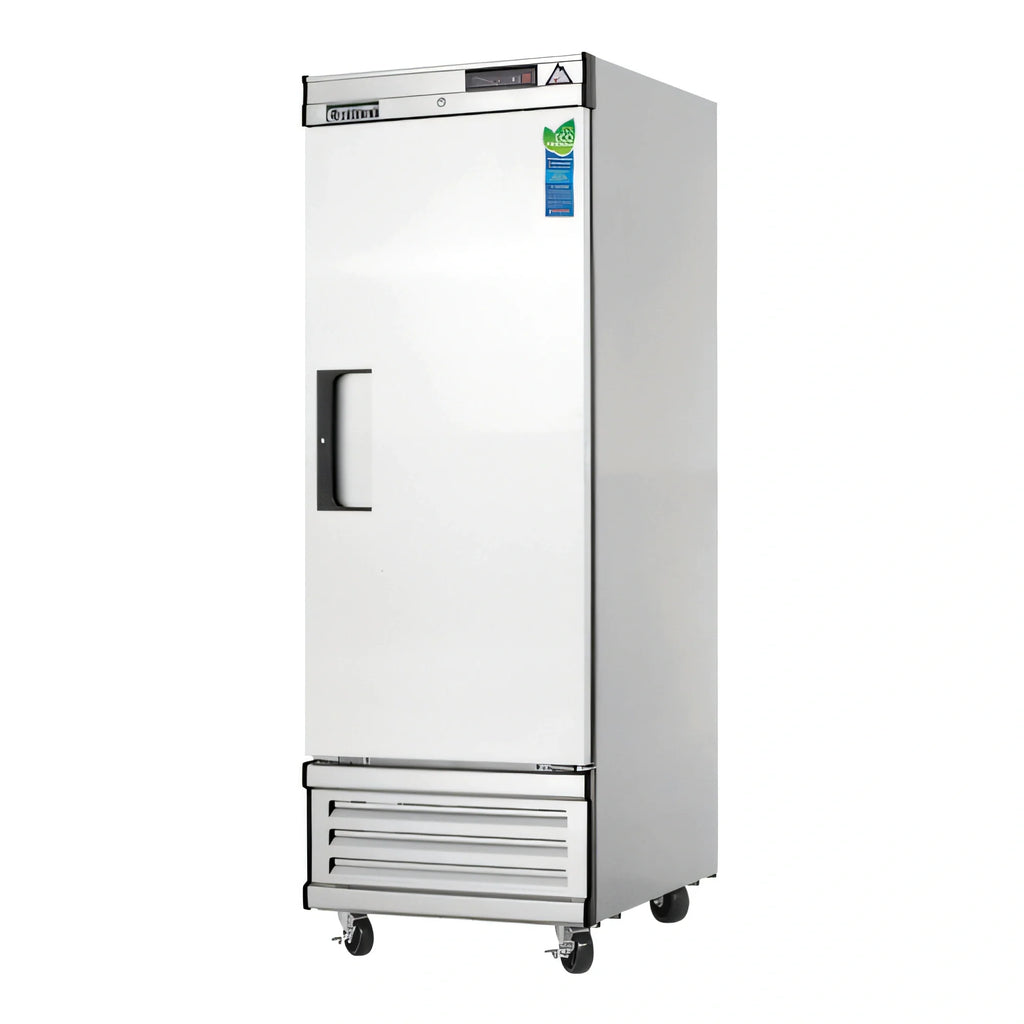 Everest Refrigeration EBF1 One-Section Reach-In Freezer, 21 Cu. Ft., Bottom-Mounted Self-Contained, Solid Hinged Door, Stainless Steel