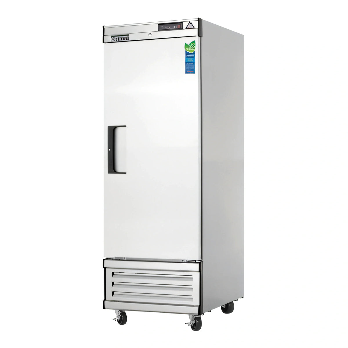 Everest Refrigeration EBF1 One-Section Reach-In Freezer, 21 Cu. Ft., Bottom-Mounted Self-Contained, Solid Hinged Door, Stainless Steel