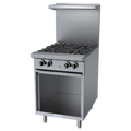 Garland G Starfire Pro G24-4S 24-Inch Gas Restaurant Range with 4 Open Burners, Storage Base and High-Shelf Backguard
