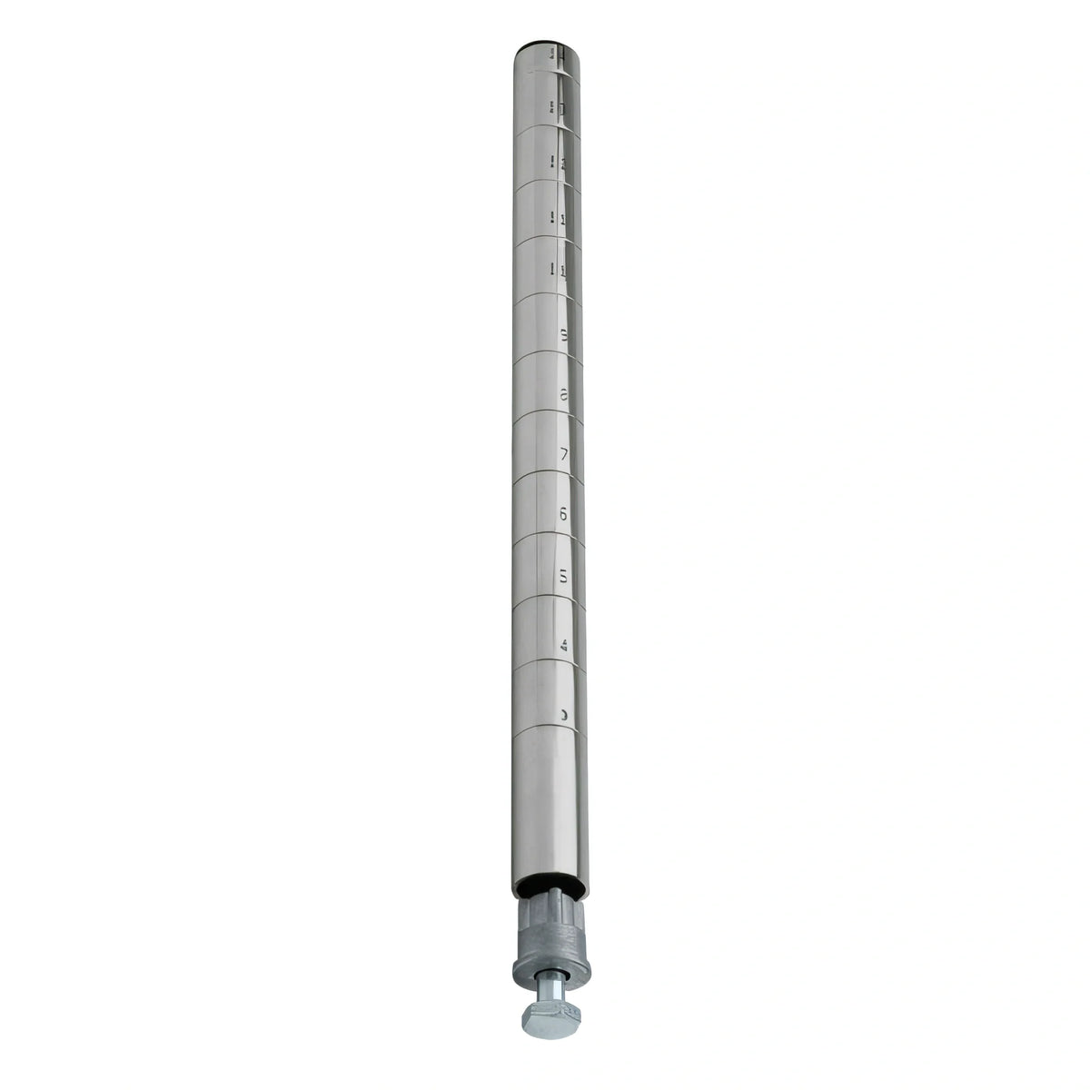 Quantum P14S Wire Shelving Post with Leveling Legs, 14"H, 304 Stainless Steel