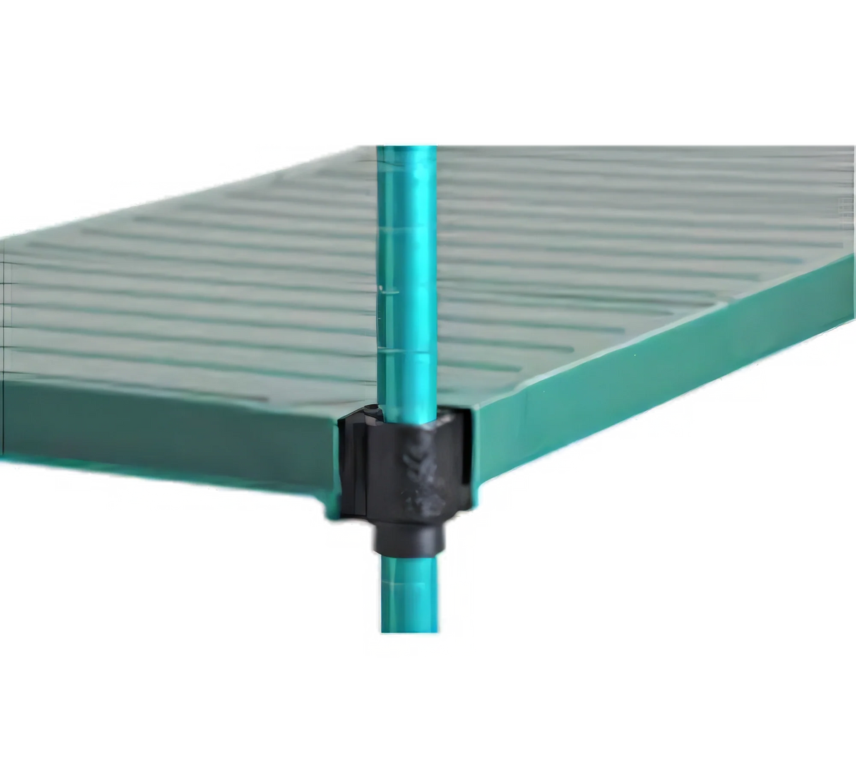 Eagle Group QuadPlus QPF-QA2424E-GS 24" x 24" Solid Green Polymer Shelf Mat with Quad-Adjust Wire Frame Case of 4