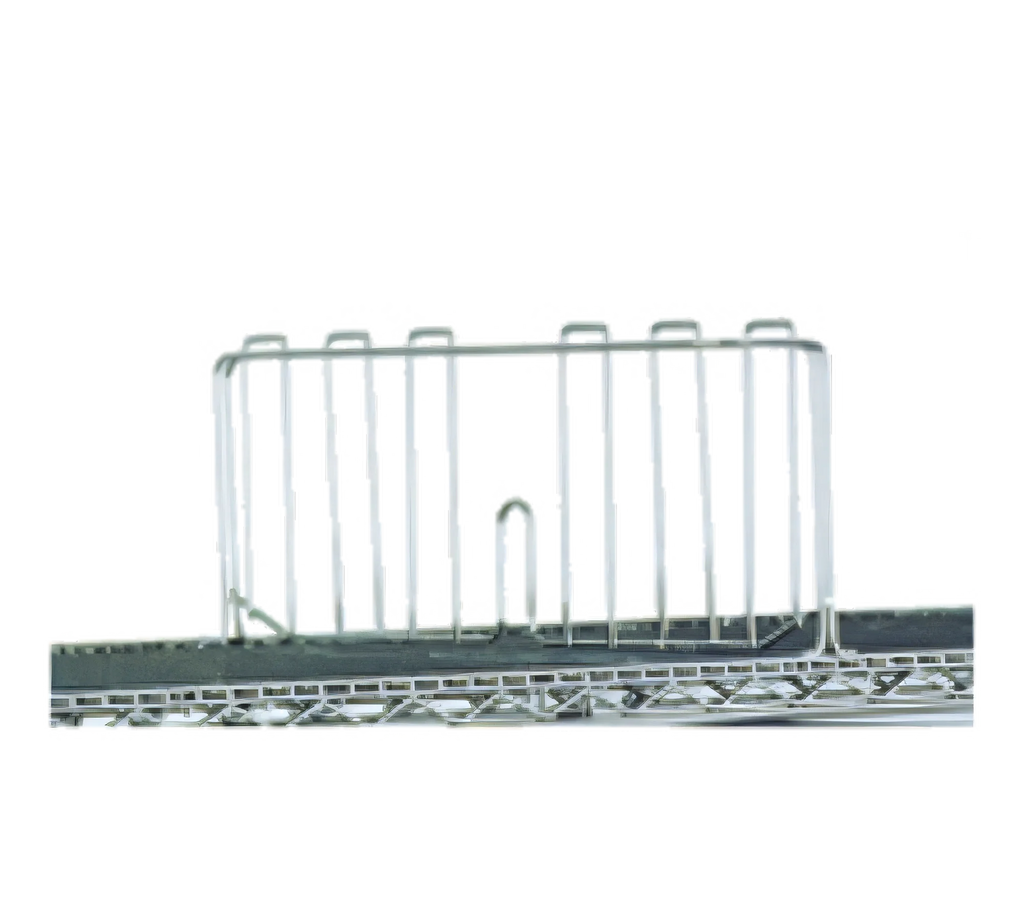 Eagle Group Valu-Gard SD24-VG Shelf Divider, 8"H, for 24"D Wire Shelf, Green Epoxy-Coated Metal Wire