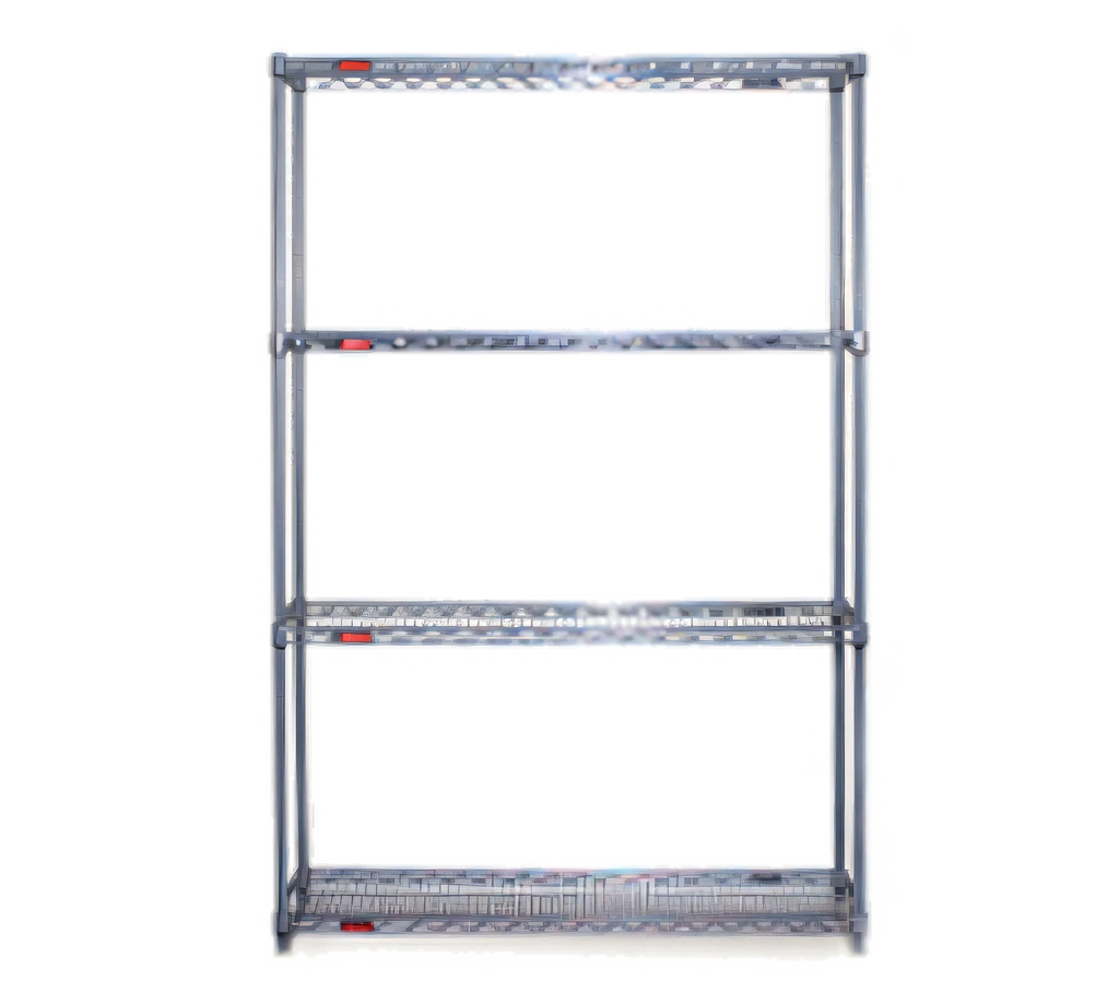 Eagle Group Valu-Master S4-63-2472V 4-Tier Starter Wire Shelving Unit, 72 x 24 x 63 Inches, Pewter Gray Epoxy Finish