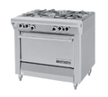Garland Master MST44T-E 34-Inch Modular Gas Open Burner Top Range Section, 4 Burners, Electric Ignition, Stainless Steel Front & Sides
