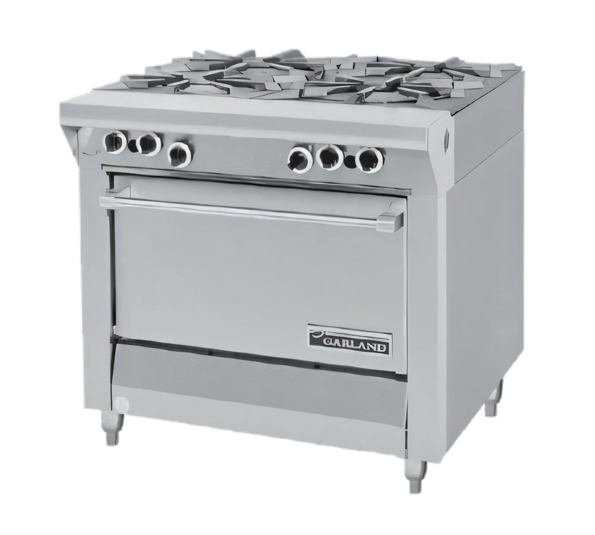 Garland Master MST44T-E 34-Inch Modular Gas Open Burner Top Range Section, 4 Burners, Electric Ignition, Stainless Steel Front & Sides