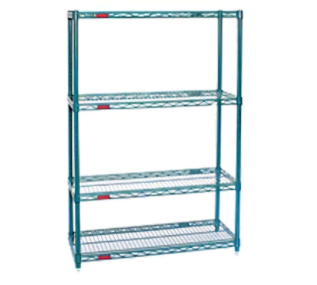 Eagle Group Valu-Gard S4-74-1836VG 4-Tier Starter Wire Shelving Unit, 36 x 18 x 74 Inches, Green Epoxy