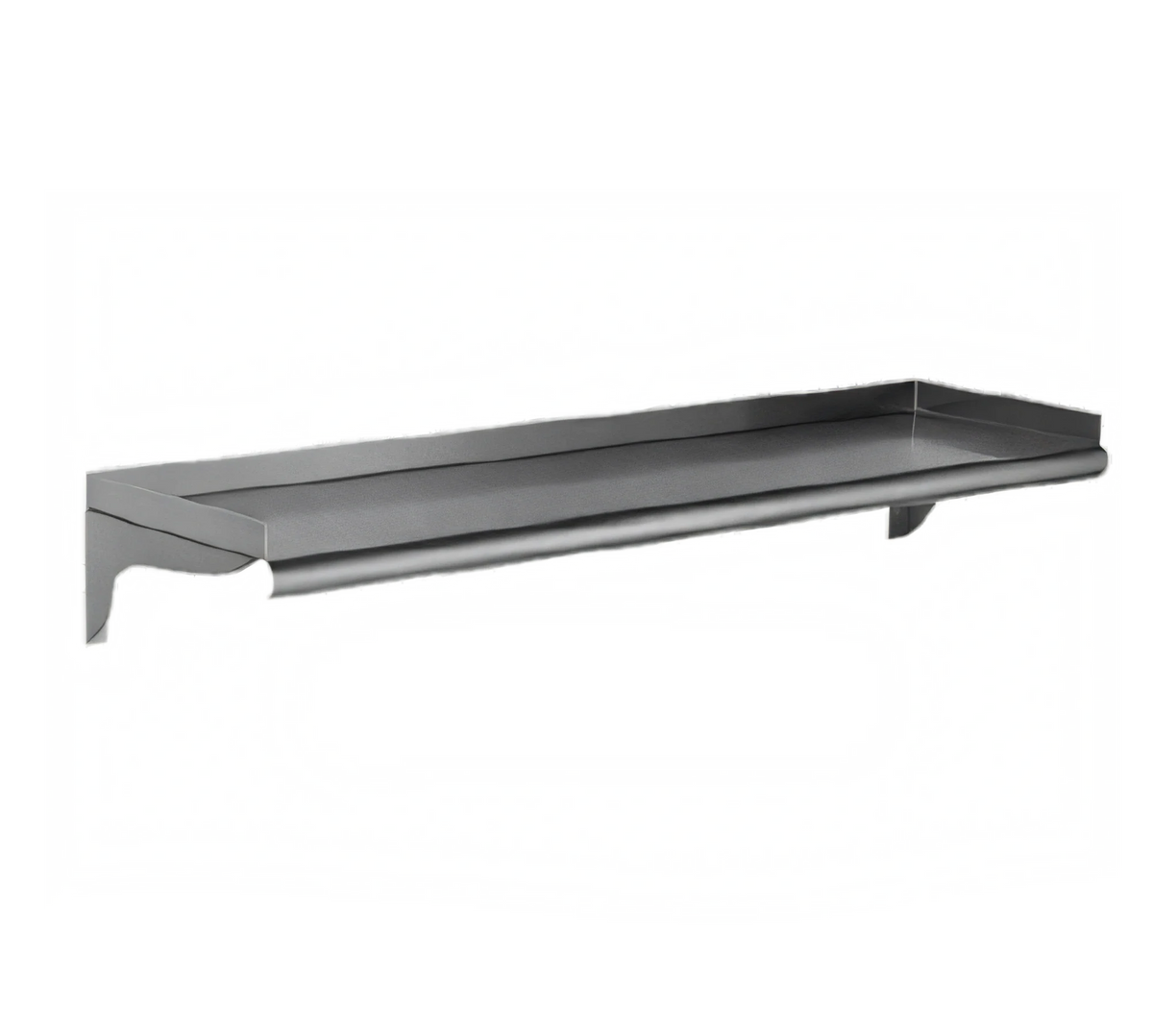 Eagle Group WS1024-16/3 24 x 10 Inch Wall-Mounted Shelf, 16-Gauge Type 304 Stainless Steel