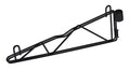 Quantum CB18BK Wall-Mount Cantilever Shelf Support Set, (2) 18" Arms with (4) Post-Mount Brackets, Black Epoxy Finish