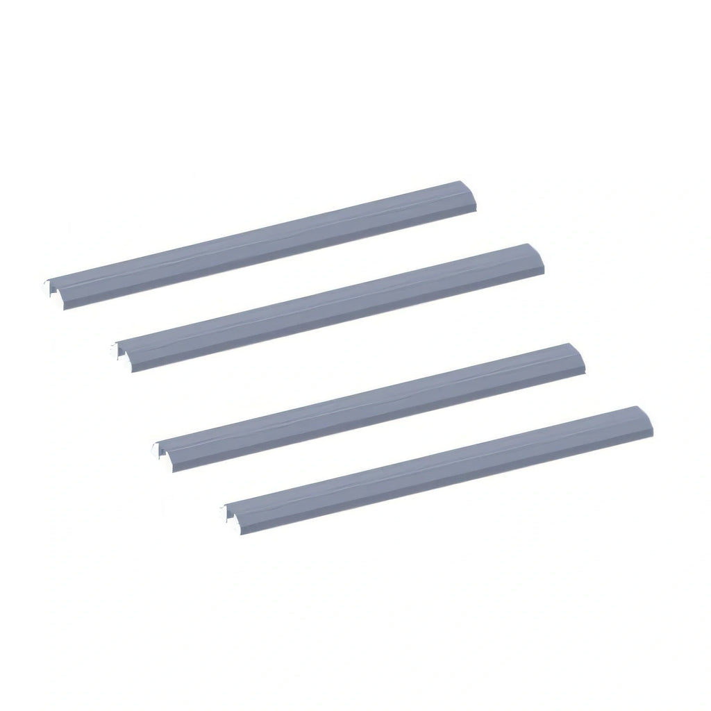 Quantum TTK-15 Overhead Track Shelving Kit, Aluminum, Chrome, Includes 2 15-Foot Tracks and 4 End Plates