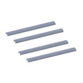 Quantum TTK-15 Overhead Track Shelving Kit, Aluminum, Chrome, Includes 2 15-Foot Tracks and 4 End Plates