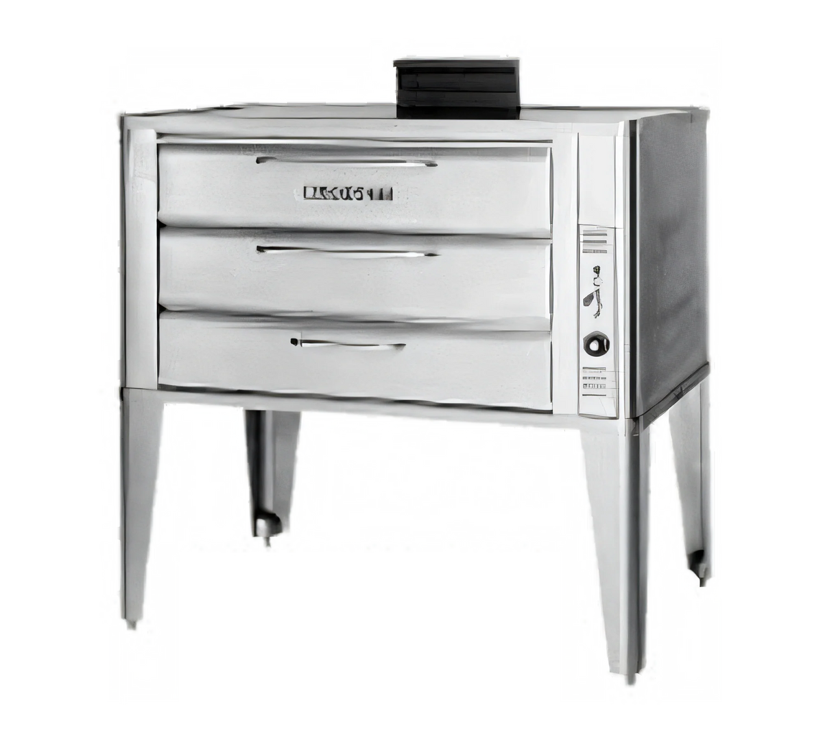 Blodgett (Middleby) 981 BASE Gas Deck Oven Base, 2 Compartments, 42 x 32-Inch Deck, Stainless Steel Exterior