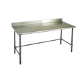 Eagle Group Spec-Master T3696GTE-BS 96-Inch x 36-Inch Stainless Steel Work Table, 14/300 Series Top, 4-1/2-Inch Backsplash, Open Base