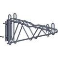 Quantum DWBD18BK Double Wall-Mount Cantilever Arm with Brackets, 18" Deep, Black Epoxy