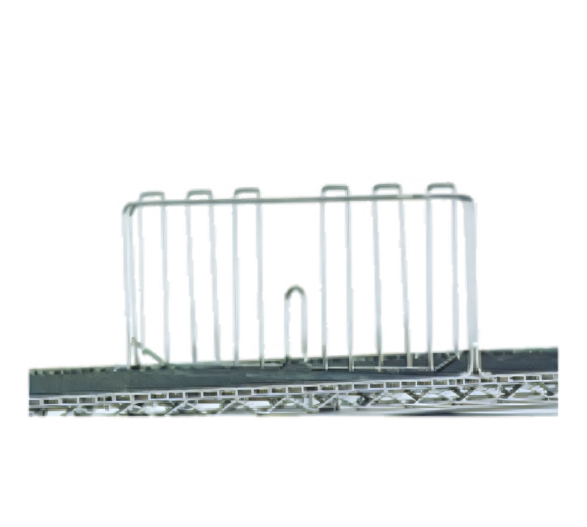 Eagle Group Valu-Master SD30-V Shelf Divider, 8"H, for 30"D Wire Shelf, Gray Epoxy-Coated Metal Wire