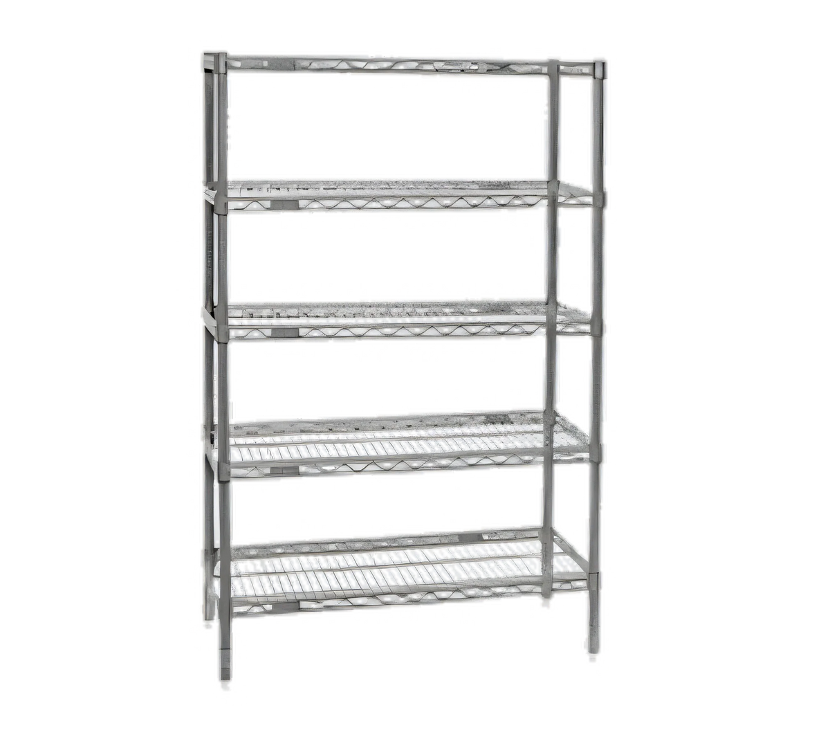 Eagle Group Valu-Master S5-86-1824V 5-Tier Starter Wire Shelving Unit, 24"W x 18"D x 86"H, Pewter Gray Epoxy