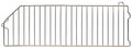 Quantum DSK24 Basket Divider for 24"D Post Baskets, Chrome-Plated