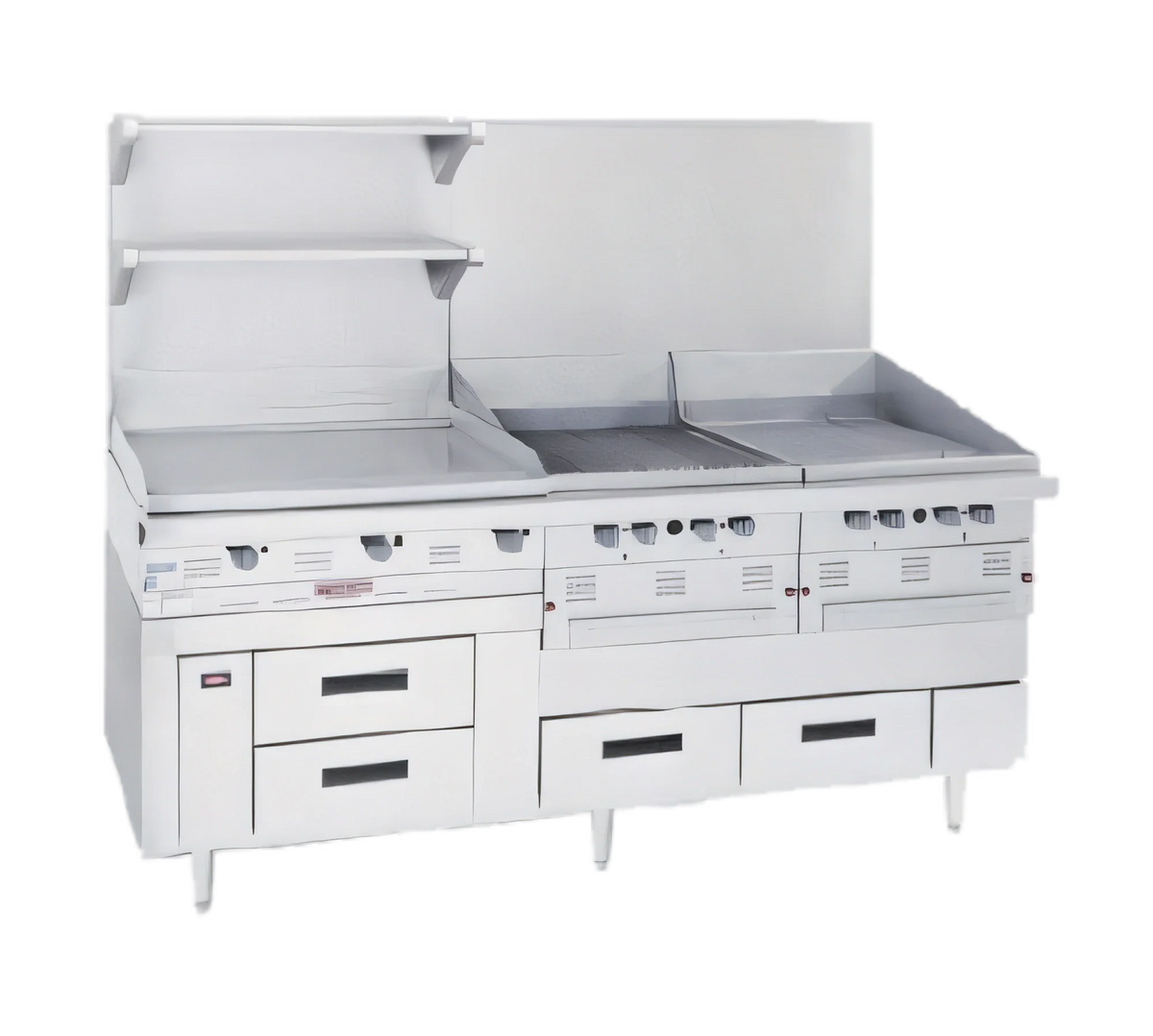 Garland Arctic Fire GN17FC92 92-Inch Self-Contained Freezer Base with 4 Drawers, Stainless Steel, 115V