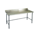 Eagle Group Spec-Master T3084GTE-BS 84-Inch x 30-Inch Stainless Steel Work Table with 4-1/2-Inch Backsplash, Open Galvanized Base