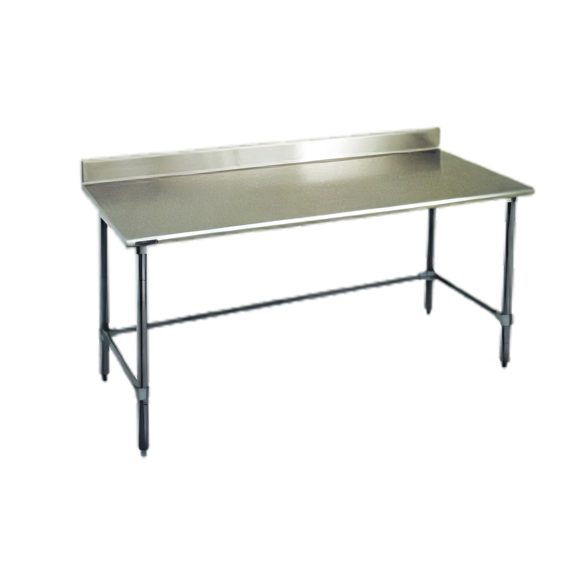 Eagle Group Spec-Master T3084GTE-BS 84-Inch x 30-Inch Stainless Steel Work Table with 4-1/2-Inch Backsplash, Open Galvanized Base