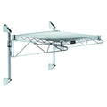 Quantum WC14-CB2154C Wall-Mounted Cantilever Single Wire Shelf, 54"W x 21"D, Chrome Plated, NSF Listed