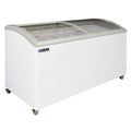 Master-Bilt Products COLDIN-3 MSC-70 Display Chest Freezer, 17.6 Cu. Ft., Curved Glass Sliding Lids, White, R290