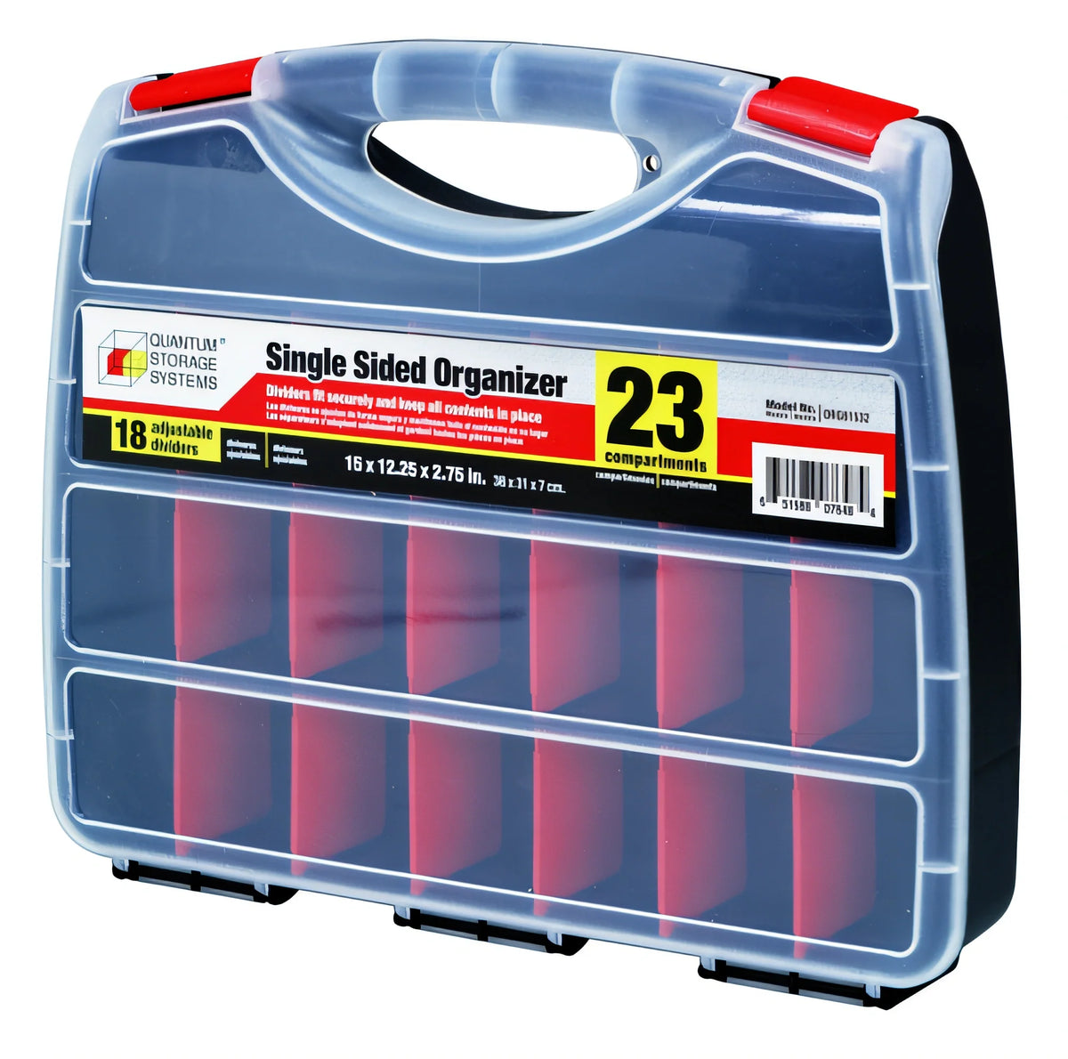 Quantum ORG81532 Single-Sided Organizer with 12 Dividers, 15 x 12-1/4 x 2-3/4 in. Case of 6