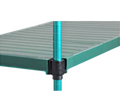 Eagle Group QuadPlus QPF-1848VG-GS-X Solid Green Polymer Shelf Mat with Wire Frame, 48"W x 18"D Case of 4