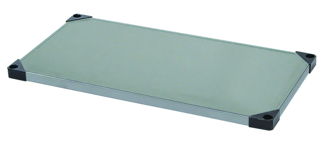 Quantum 2154SS 54"W x 21"D Solid 304 Stainless Steel Shelf with Marine Edge