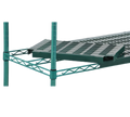 Eagle Group QuadPlus QPF-1854VG-GL Vented Polymer Shelf Mat, 54 x 18 Inches, Green, Antimicrobial Case of 2