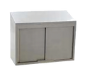 Eagle Group WCS-30 Wall-Mounted Stainless Steel Cabinet with Sliding Doors, Sloped Top, Fixed Shelf, 30"W x 15"D x 28"H