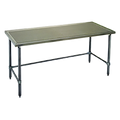 Eagle Group Spec-Master T4872STEM Stainless Steel Work Table, 72 x 48 in, 14-Gauge 300 Series Top, Marine Edge, Open Base