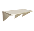 Eagle Group WT3060SE-BS 60" x 30" Wall-Mount 14-Gauge 304 Stainless Steel Work Table with Rolled Edge and 4-1/2" Backsplash