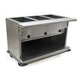 Eagle Group Spec-Master PHT3OB-120 3-Pan Mobile Electric Hot Food Table, Open Well, Wet/Dry, Stainless Steel