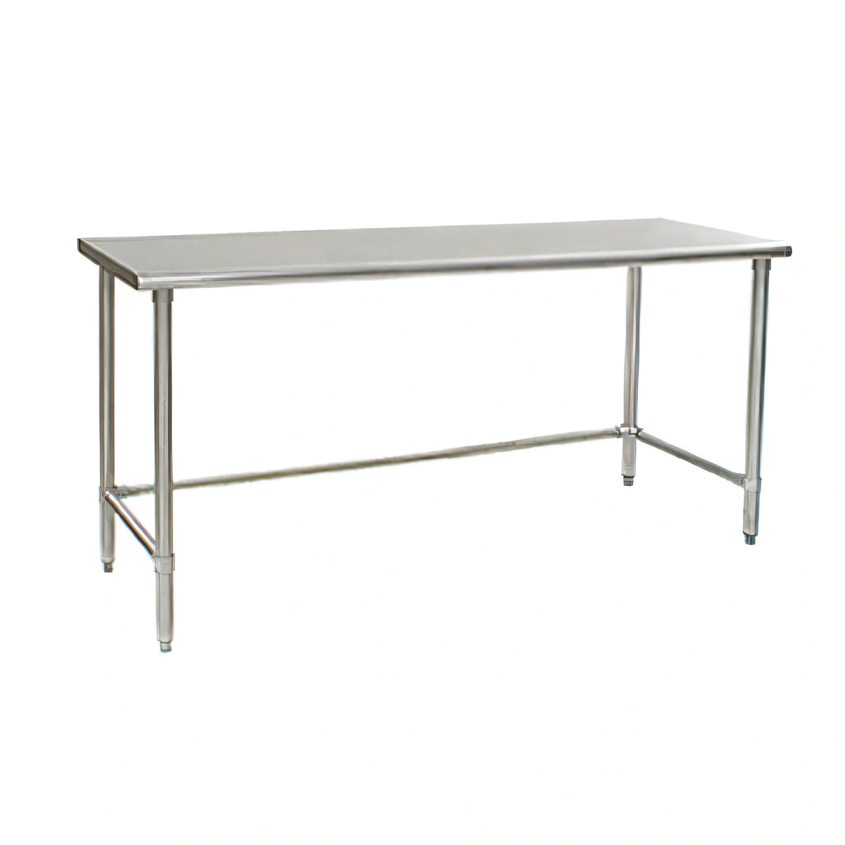 Eagle Group BlendPort® BPT-2496STB 96-Inch x 24-Inch 430 Stainless Steel Work Table, Flat Top, Open Base, Adjustable Feet