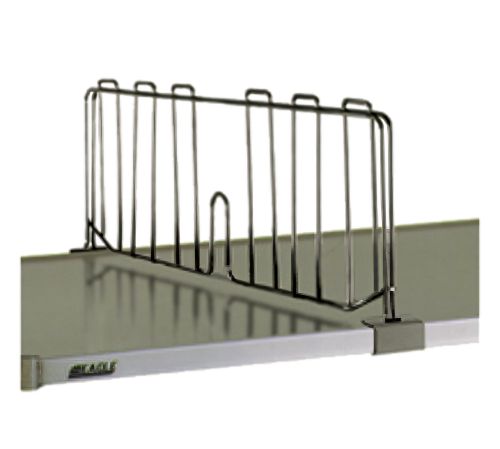 Eagle Group SSD21-S Shelf Divider, 8"H, for 21"W Solid Shelf, Stainless Steel