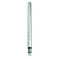 Quantum P74C Wire Shelving Post, 74"H, Chrome, with Leveling Legs