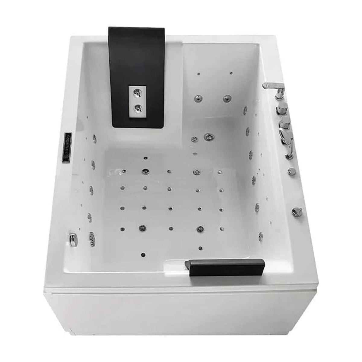 Luxara 71-Inch Premium Modern Acrylic Soaking Bathtub With Bubble Jets And LED Lighting (SAK26415)