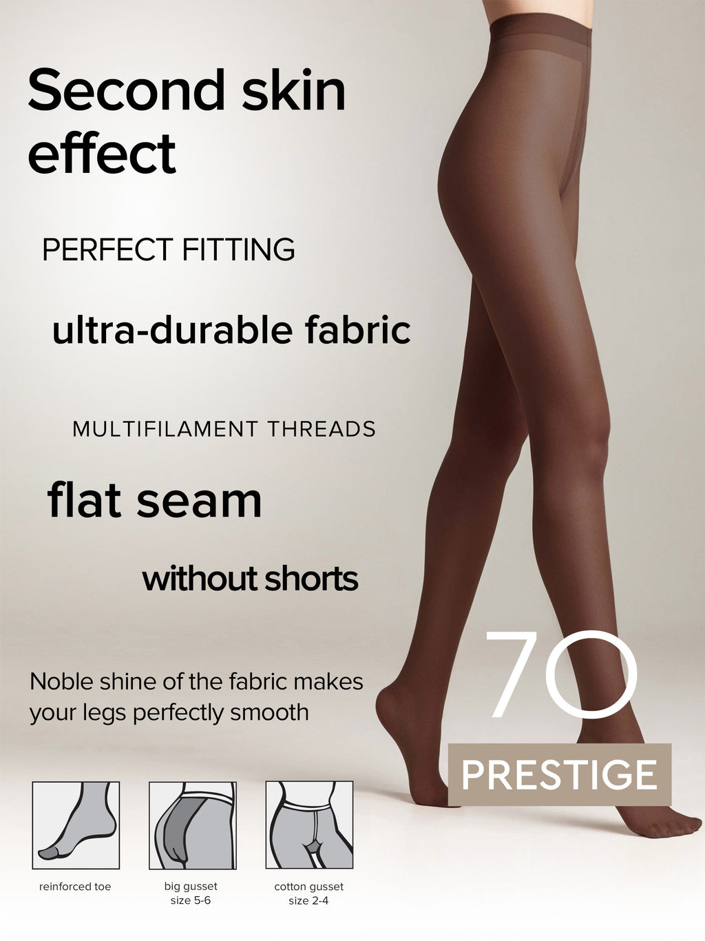 Tights Conte Prestige 70 Den - Soft Silk